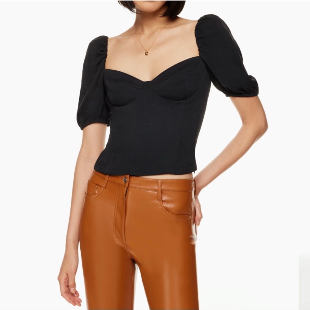 New Wilfred Novella Short Sleeve Blouse